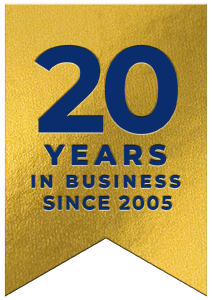 20 Years in business since 2005